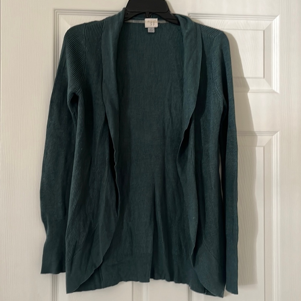 Dark green cardigan